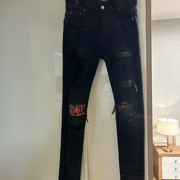 [BUNJANG] Amiri 20SS MX1 Black Vintage Animation Jeans (Size 33) / 아미리 20SS MX1 블랙 빈티지 애니메이션 진(33사이즈)