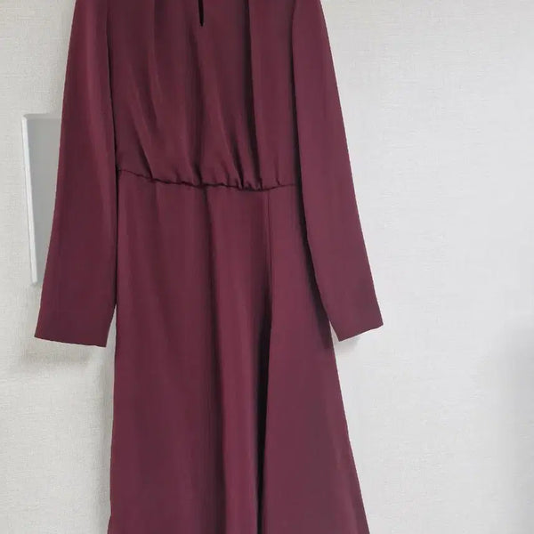 [BUNJANG] LYNN Burgundy Midi Dress / 린 LYNN 원피스 새제품