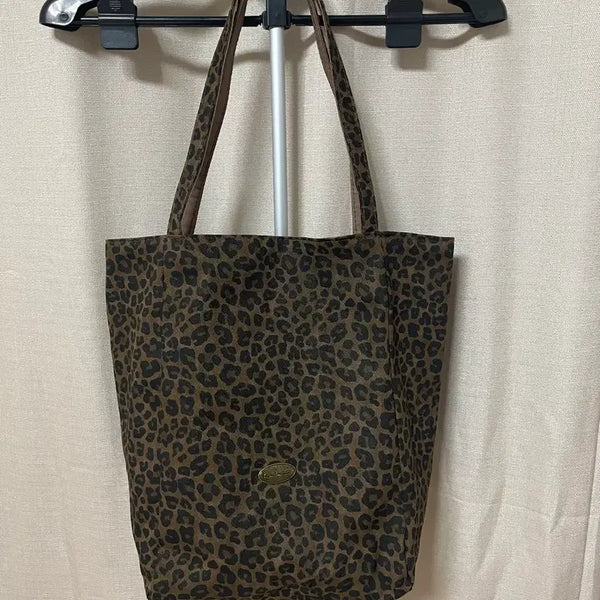 [BUNJANG] Leopard Print Double-Sided Eco Bag / 레오파드  패턴 양면  에코백 (미사용)