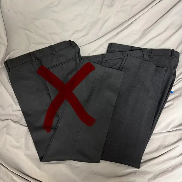 [BUNJANG] Maestro Suit Trousers (32-33) - Straight Fit, Grey Tones / 마에스트로 정장 그레이 계열 바지들(32-33)