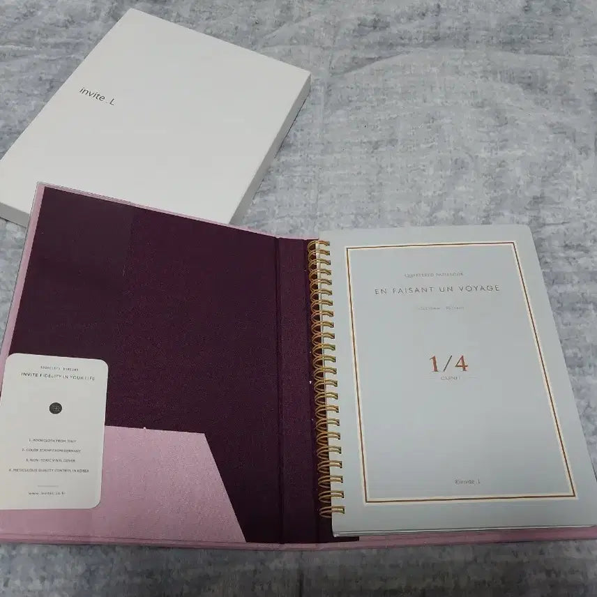[BUNJANG] Invite L 1/4 Notebook (New) / invite L 1/4 노트 (새상품)