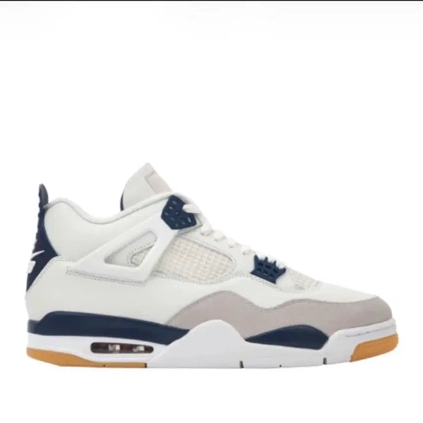 [BUNJANG] Nike Air Jordan 4 Retro White Navy Shoes / 나이키 에어 조던 4 레트로 화이트 네이비 285/290