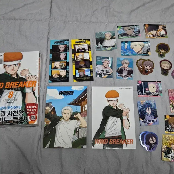 [BUNJANG] Unsealed Wind Breaker Vol. 7 & 8 Set & Pop Bubble Umemiya Goods / 미개봉 윈드브레이커7,8권+팝버블 우메미야 윈브레 카지 토가메