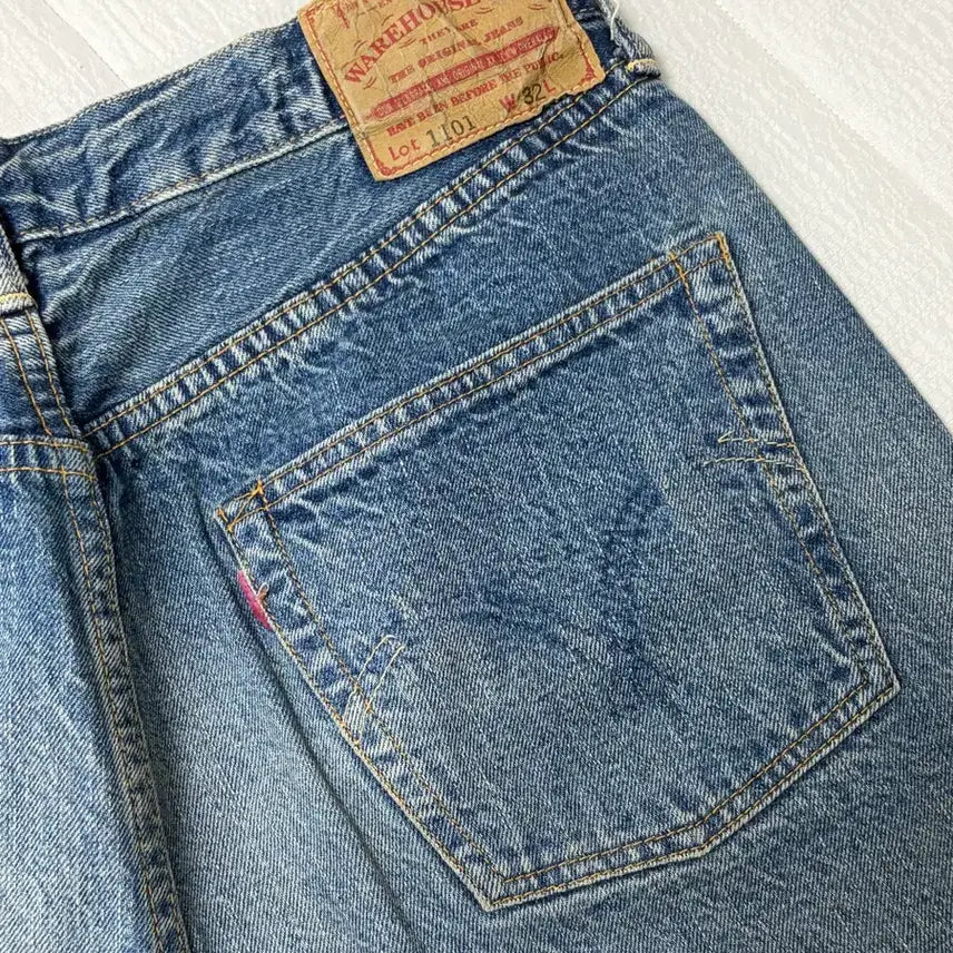 [BUNJANG] Warehouse 1011 2nd Hand Light Indigo Jeans / [32] 웨어하우스 1011 2nd hand 라이트 인디고