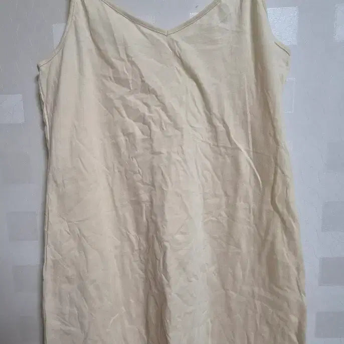 [BUNJANG] Vintage Mori Girl Apricot Strap Long Dress / 빈티지 모리걸 페어리 살구 끈 나시 롱 원피스