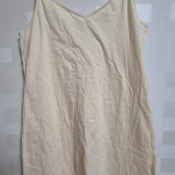[BUNJANG] Vintage Mori Girl Apricot Strap Long Dress / 빈티지 모리걸 페어리 살구 끈 나시 롱 원피스