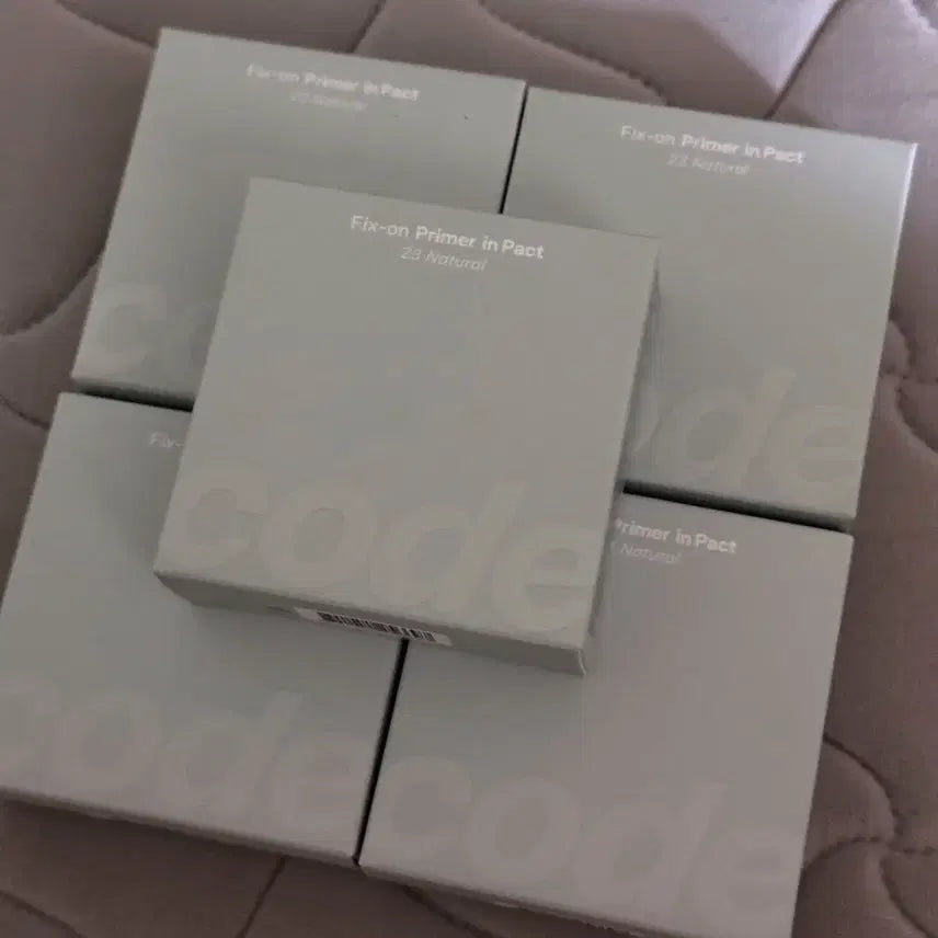 [BUNJANG] Code Glokolor Fix On Primer In Pact 23 Natural (Bundle Set) / (5개 일괄) 코드글로컬러 픽스온 프라이머 인 팩트 23호