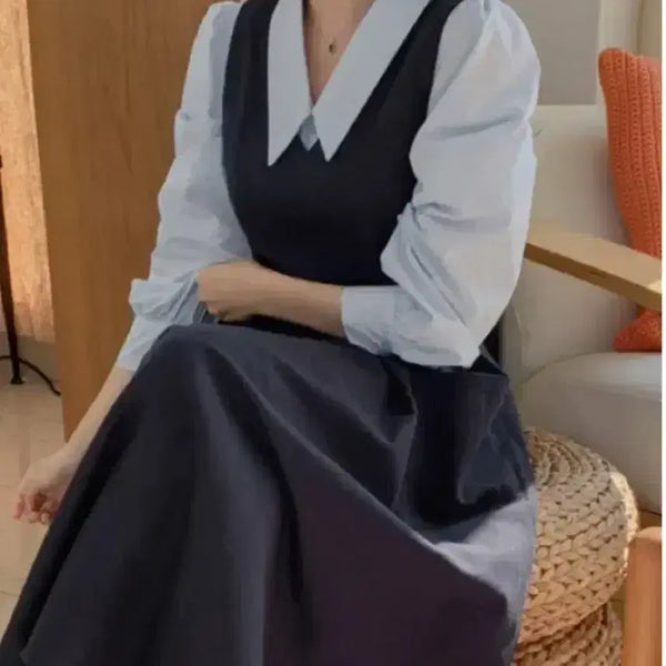 [BUNJANG] Cherrykoko V-neck Pintuck Blouse / 체리코코 브이넥 핀턱 블라우스 소라