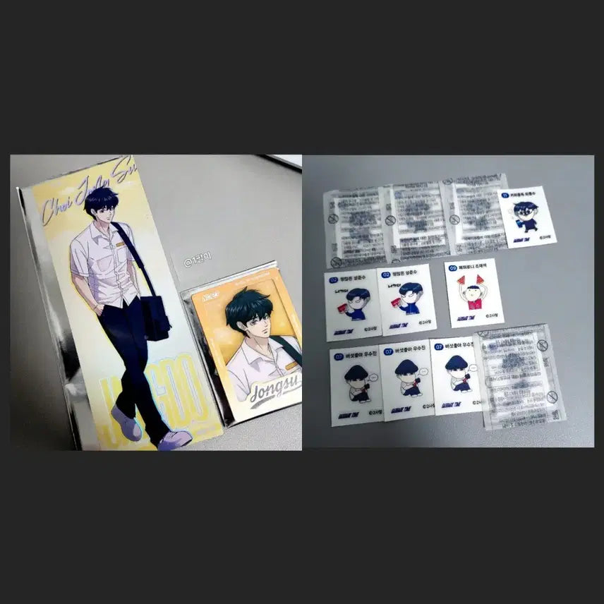 [BUNJANG] Garbage Time Choi Jongsu Player Ticket Photocard Ttibu Seal Bundle Set / 가비지타임 최종수 선수티켓 포토카드 띠부씰 일괄