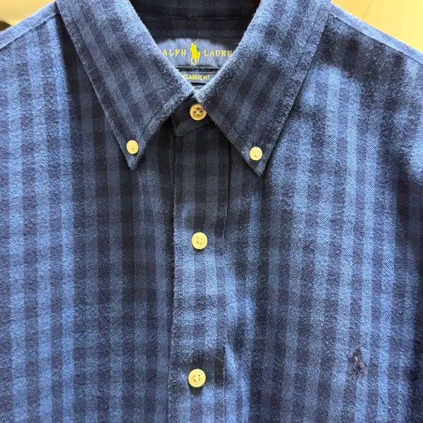 [BUNJANG] Polo Ralph Lauren Classic Fit Flannel Check Shirt / [폴로랄프로렌] 플란넬 체크 셔츠 L사이즈