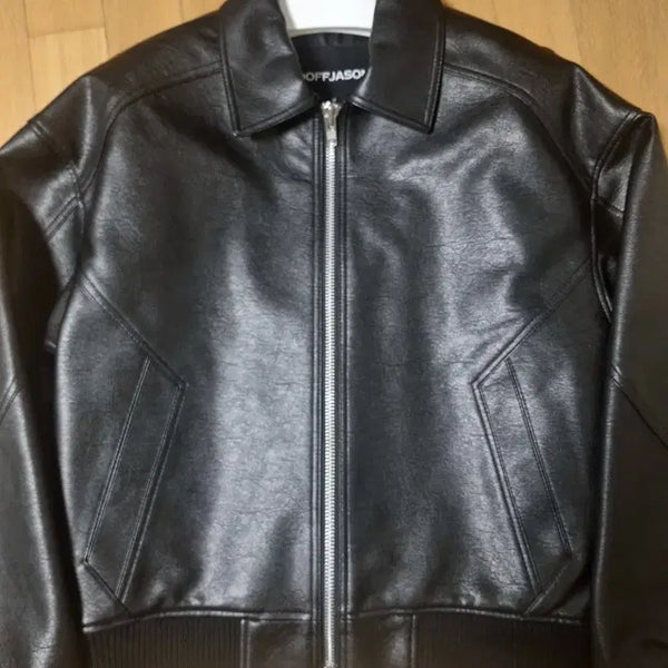[BUNJANG] Dopejason Oversized Phantom Leather Jacket Black / 도프제이슨 오버사이즈 팬텀 레더 자켓 BLACK