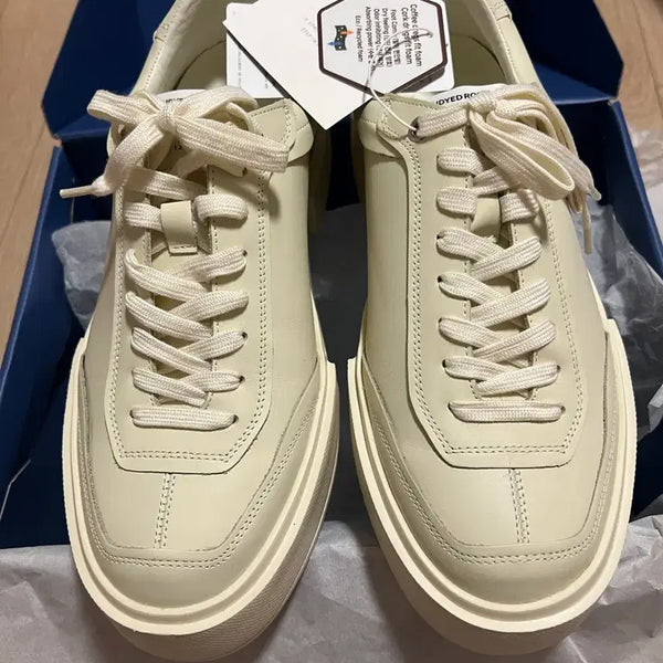 [BUNJANG] KOLON Undyed Room ACHIEVE201 Cowhide Leather Sneakers / 코오롱 언다이드룸 ACHIEVE201 소가죽 스니커즈 270