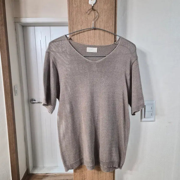 [BUNJANG] Brown V-Neck Knit / 브라운 V넥 니트