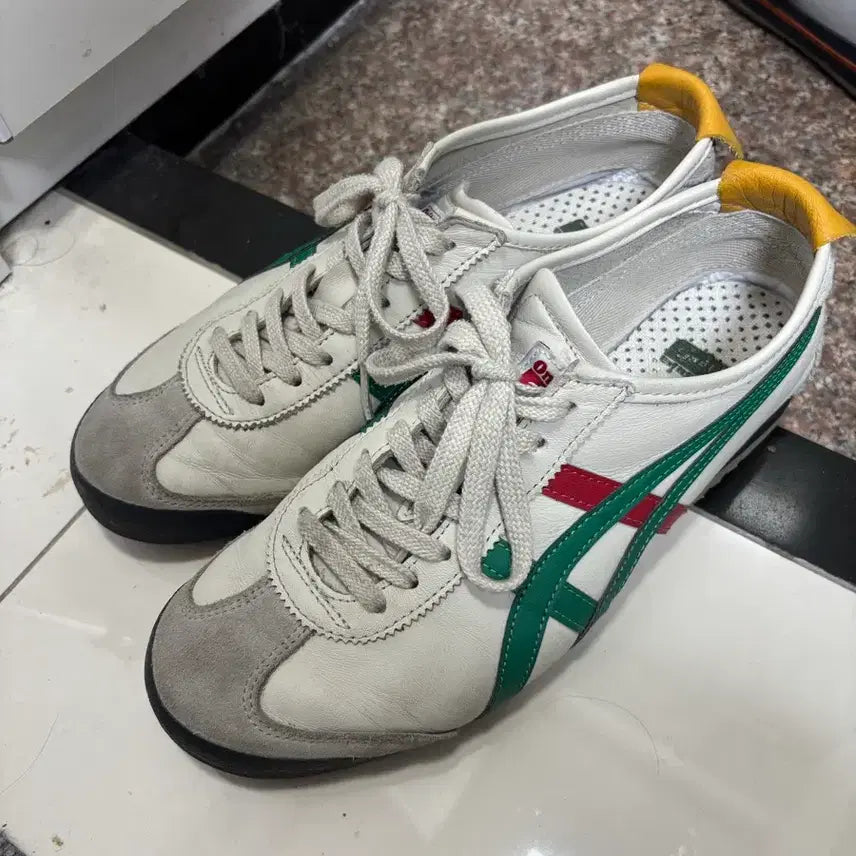 [BUNJANG] Onitsuka Tiger Mexico 66 White/Green/Red 265 / 오니츠카타이거 멕시코66 265