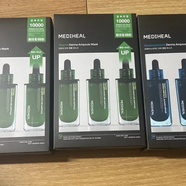 [BUNJANG] Mediheal Mask Pack Set (2 Types: Tea Tree, Madecassoside) - 10 Sheets / 새상품) 메디힐 마스크팩 10매입 2종(티트리,마데카소사이드)