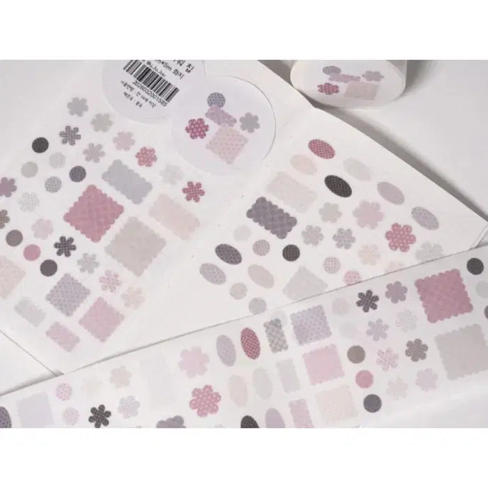 [BUNJANG] Ururu Mute Flower Chip Kiss Cut Sticker / 우루루 뮤트 플라워 칩 키스컷