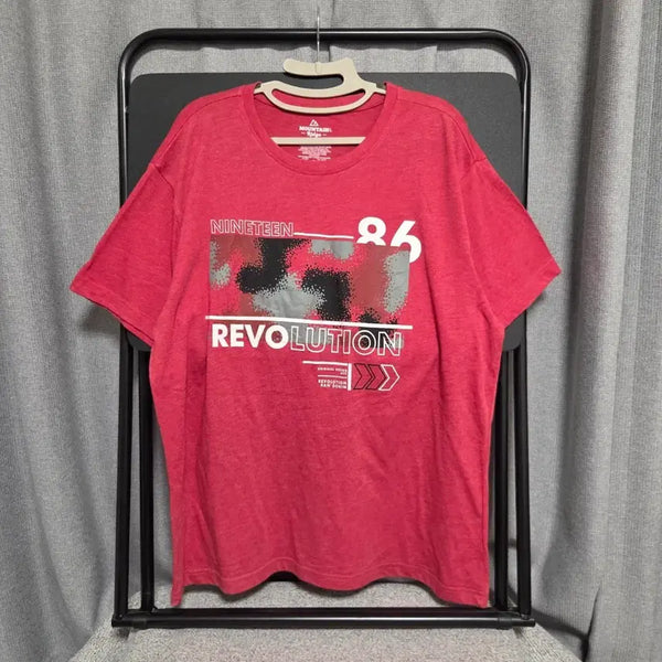 [BUNJANG] Mountain Ridge Vintage Short Sleeve T-Shirt Red L / Mountain Ridge 빈티지 반팔 티셔츠 L(100)