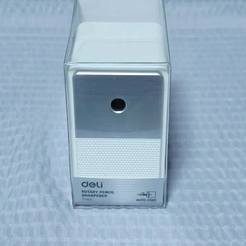 [BUNJANG] Deli 5-Stage Sharpness Adjustable Pencil Sharpener White Limited Edition / 델리 5단 심조절 연필깎이 화이트 한정판