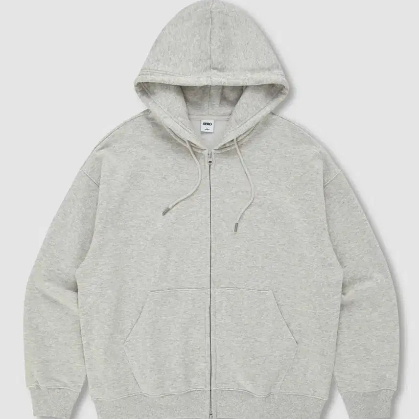 [BUNJANG] SPAO Two-Way Hoodie Zip-up Melange Grey / 스파오 투웨이 후드집업 멜란지그레이