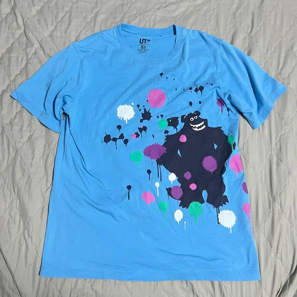 [BUNJANG] Uniqlo Disney Pixar Collaboration Printed T-Shirt (Size L) / 유니클로 디즈니 픽사 반팔 L 콜라보 프린팅 반팔티
