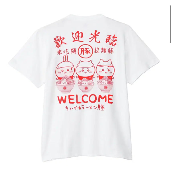 [BUNJANG] Chiikawa Ramen Pig Series T-Shirt / (새상품/ 택O) 치이카와 마켓 라멘 돼지 시리즈 티셔츠 반팔 L 사이즈