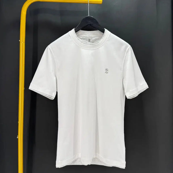 [BUNJANG] Brunello Cucinelli Logo Short Sleeve T-Shirt White M / [M사이즈] 브루넬로 쿠치넬리 로고 반팔 티셔츠 화이트