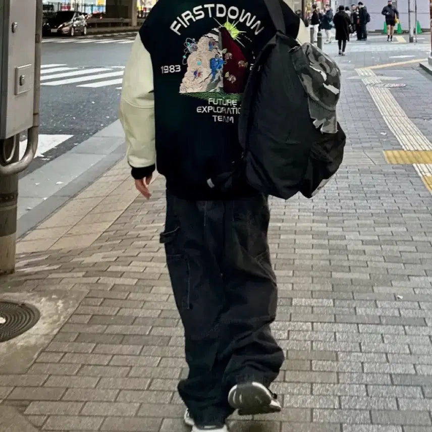 [BUNJANG] First Down Varsity Jacket L / 퍼스트다운 바시티자켓