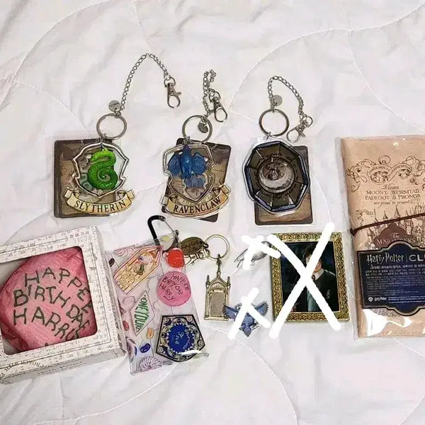 [BUNJANG] Harry Potter Keychain Pouch Magnet Badge Set / 해리포터 키링 파우치 마그넷 뱃지