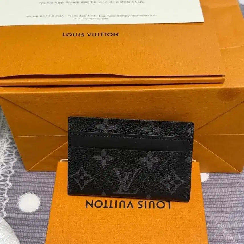 [BUNJANG] Louis Vuitton Monogram Eclipse Double Card Holder / 루이비통 더블 카드홀더 모노그램 이클립스