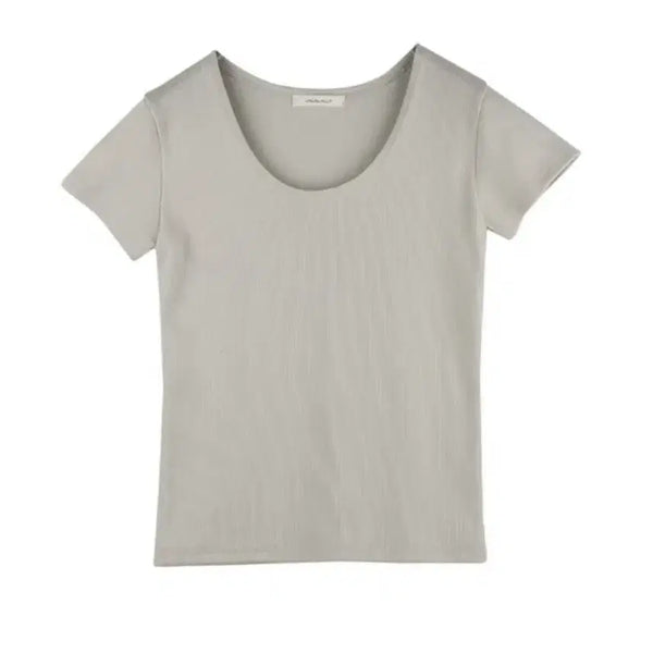 [BUNJANG] NEARWAY Unusually Made U-Neck Short Sleeve T-Shirt Sper Grey / 니어웨이 언유즈얼리 메이 유넥 반팔티 스퍼그레이 기본티 여름 반팔
