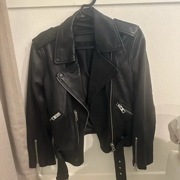 [BUNJANG] All Saints Women's Leather Jacket / 올세인츠 여성 가죽자켓