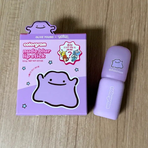 [BUNJANG] Colorgram Nudy Blur Stick Lipstick - Geek Rose (Pokemon Metamon) / 컬러그램 누디 블러 스틱 긱로즈 립스틱 포켓몬 메타몽