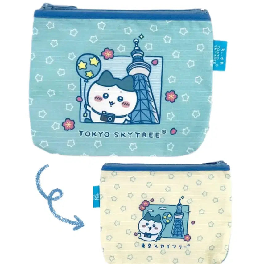 [BUNJANG] Tokyo Skytree Limited HACHIWARE Pouch / 도쿄 스카이트리 한정 하치와레 파우치