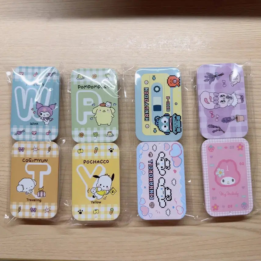[BUNJANG] Sanrio Slide Tin Cases Set / 산리오 슬라이드 틴케이스 8개