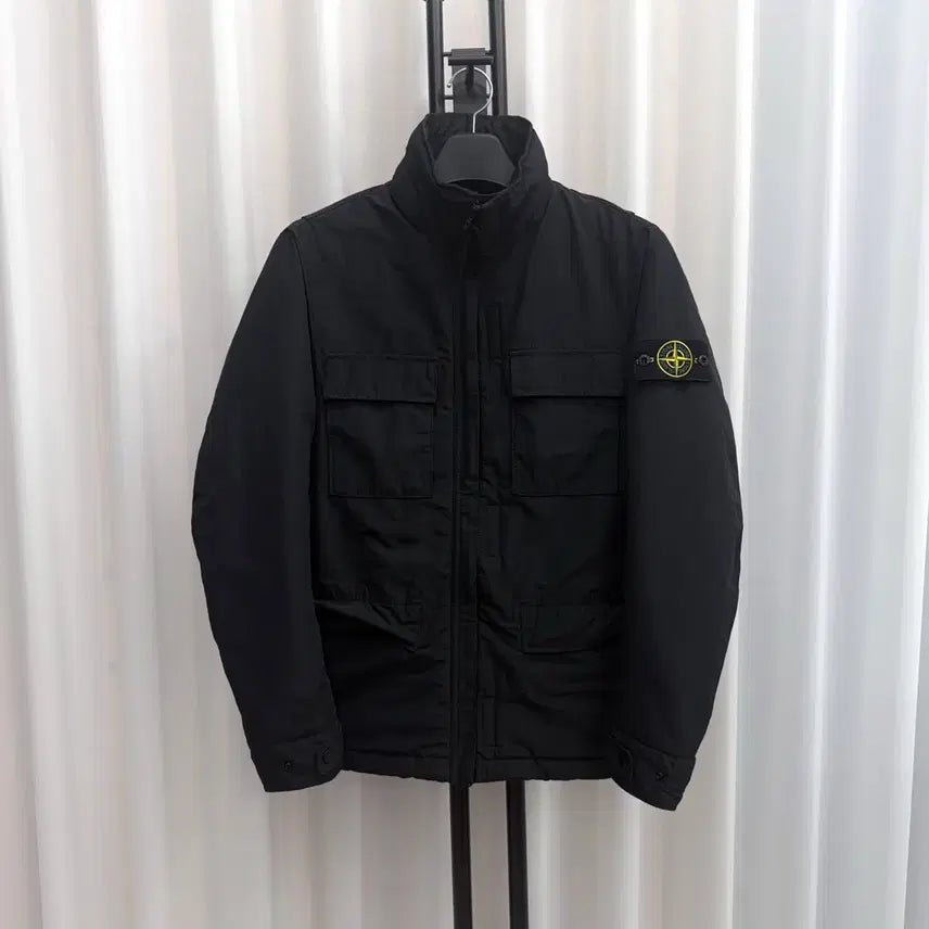 [BUNJANG] Stone Island Microfleece Primaloft Jacket Black / [S] 스톤아일랜드 마이크로랩스 프리마로프트 자켓 블랙