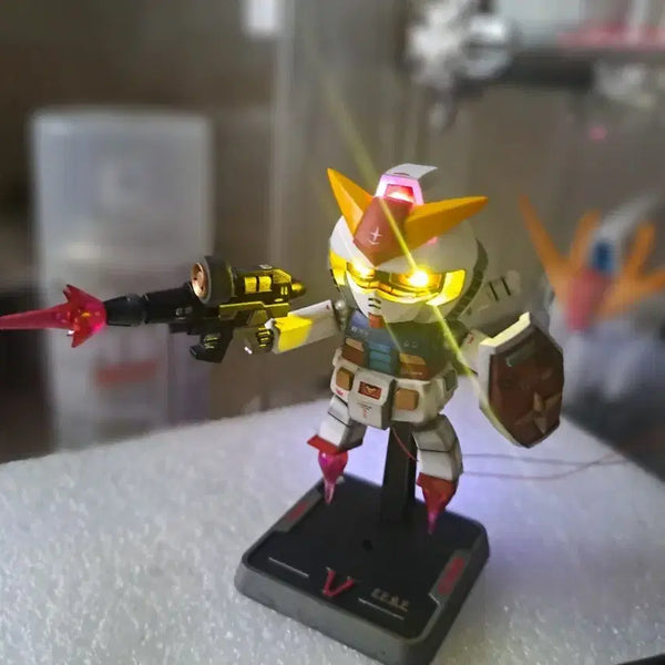 [BUNJANG] SD First Gundam Full Paint, LED Custom Model Kit / 프라모델 퍼스트 건담 풀도색, LED 개수작 팝니다