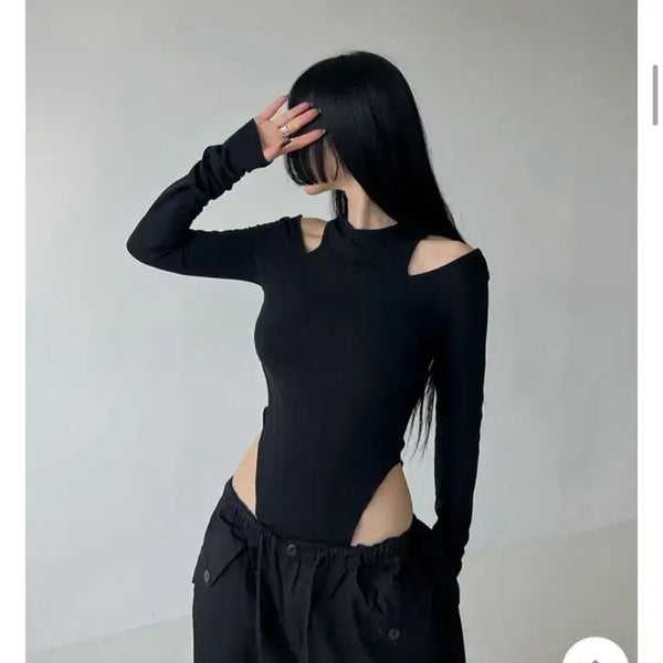 [BUNJANG] Bomz Long Sleeve Bodysuit / 에이블리 범즈 바디수트