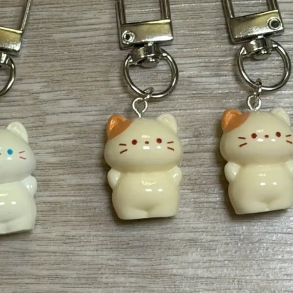 [BUNJANG] 6 Types Mini Kitten Keychain Figure Pendant Bag Charm Phone Strap / 6종류 열쇠고리 키링 피규어 펜던트 백참 키홀더 핸드폰줄 미니 아기고양이