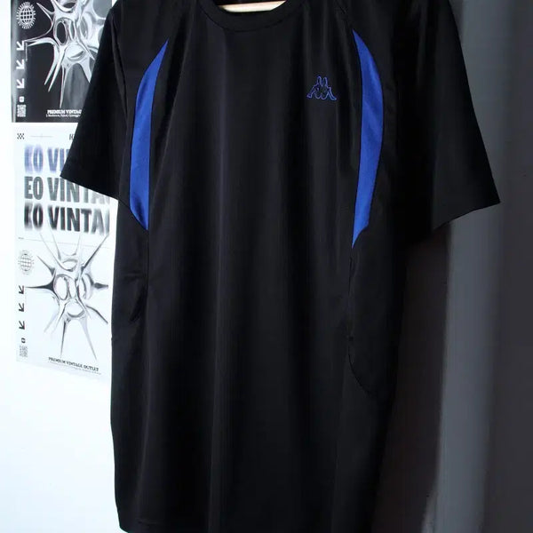 [BUNJANG] Kappa Half-Sleeve T-Shirt Black Old School XL / (XL) 카파 반팔 티셔츠 기능성 블랙 올드스쿨-7A5E