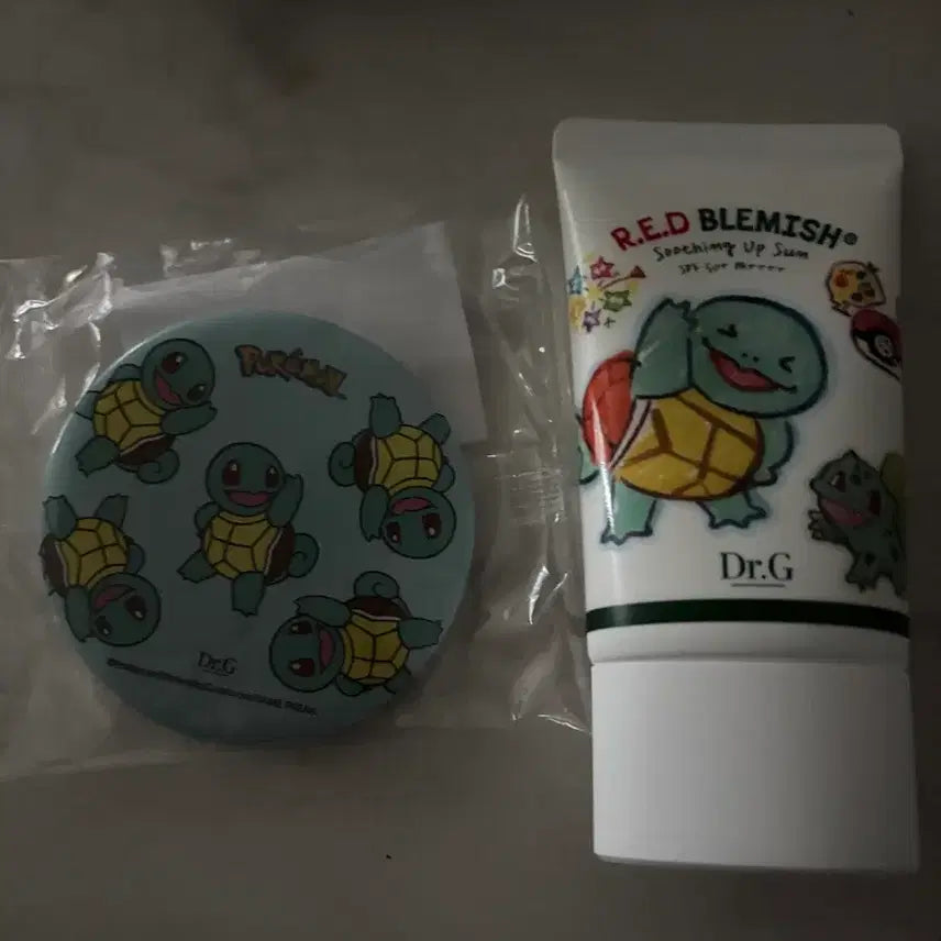 [BUNJANG] Dr.G Pokemon Red Blemish Soothing Up Sun Cream Set (Squirtle) / 닥터지 포켓몬 레드블레미시 수딩업선 꼬북이
