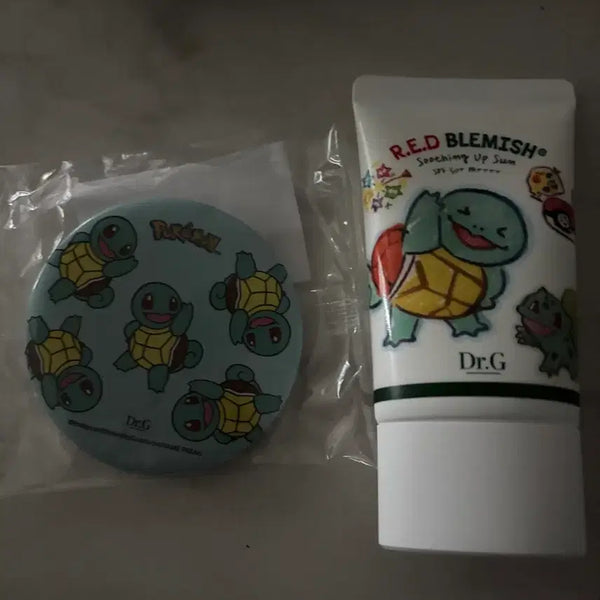 [BUNJANG] Dr.G Pokemon Red Blemish Soothing Up Sun Cream Set (Squirtle) / 닥터지 포켓몬 레드블레미시 수딩업선 꼬북이