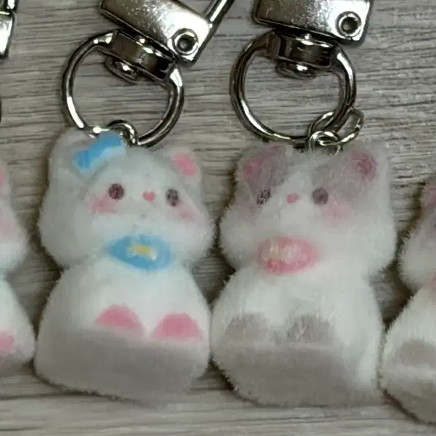 [BUNJANG] Set of 6 Cat Figurines Keychain Charm Bag Charm Phone Strap / 6종류 열쇠고리 키링 피규어 펜던트 백참 키홀더 핸드폰줄 턱받이 고양이