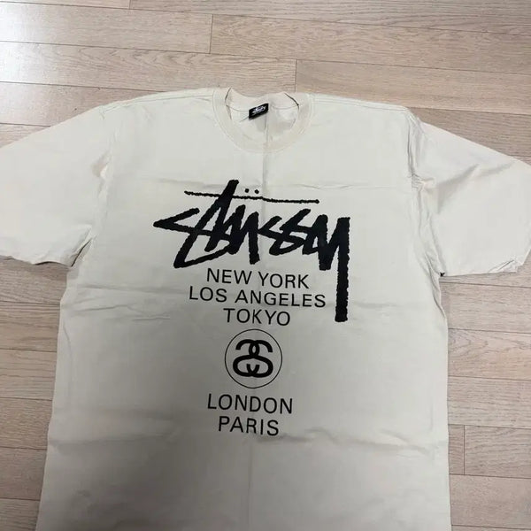 [BUNJANG] Stussy World Tour T-Shirt Smoke XL / (XL) 스투시 월드투어 티셔츠 스모크