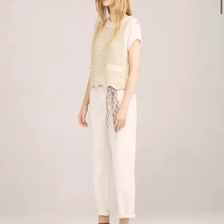 [BUNJANG] Thursday Island Ecru Denim Pants Size S / Thursdays island 썰스데이아일랜드 데님팬츠 에크루
