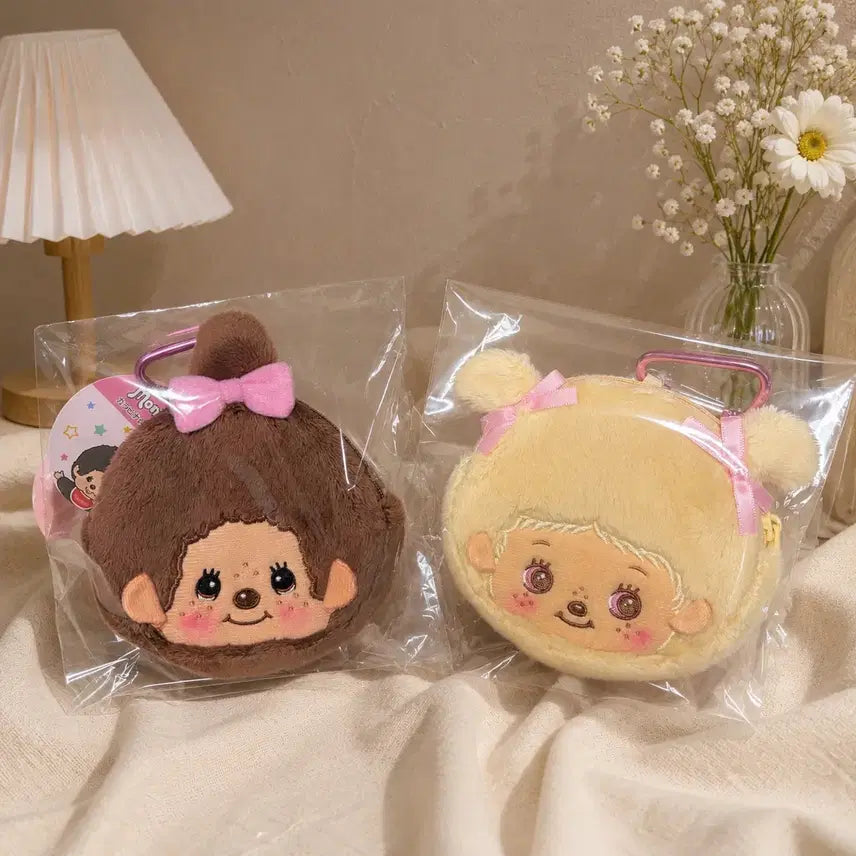 [BUNJANG] Monchhichi Girl Babychichi Girl Pouch Keyring / 새상품 몬치치걸 베비치치여아 파우치키링 개별가
