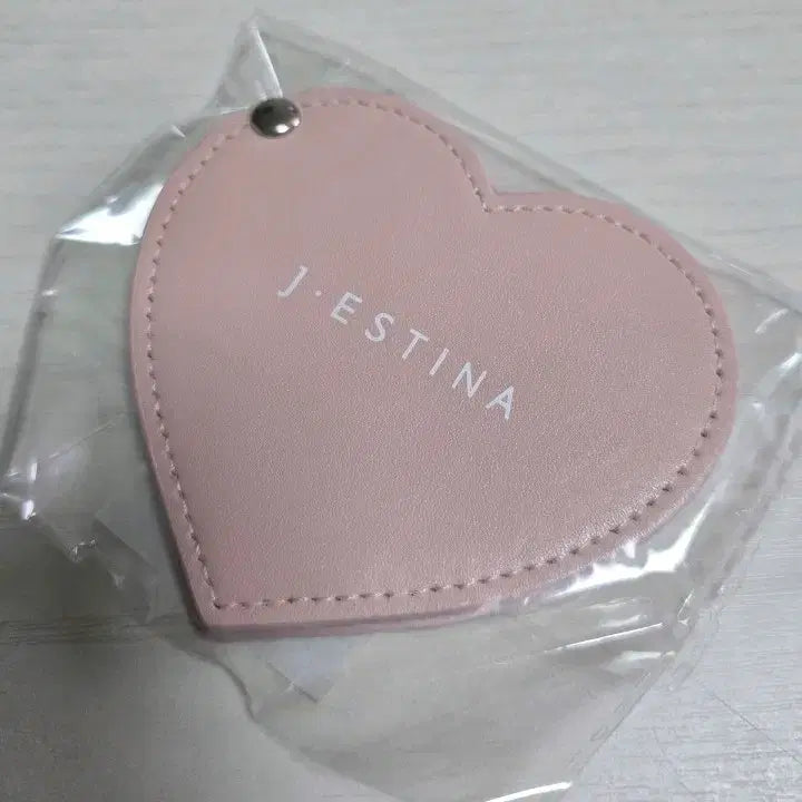 [BUNJANG] J.ESTINA Pink Heart Hand Mirror / 제이에스티나 하트 거울 핑크 새상품