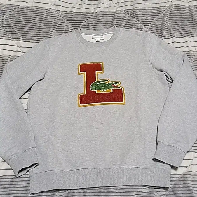 [BUNJANG] Lacoste Sweatshirt Men's Size 100 / 라코스테 맨투맨 100 가슴55 기장68