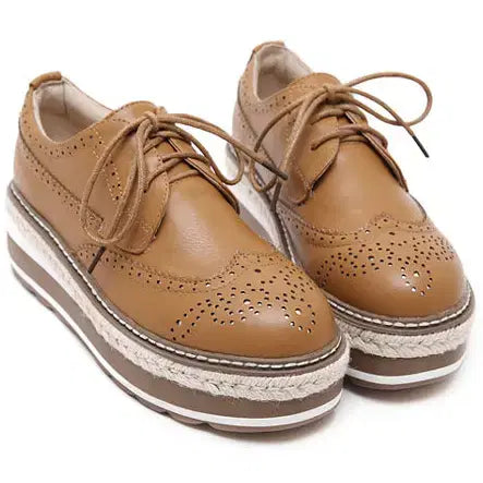 [BUNJANG] Classic Punching Height-Boosting Loafers - Size 230 / 클래식 펀칭 키높이 로퍼 230사이즈(당일발송)