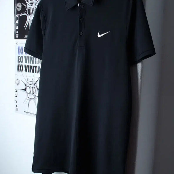 [BUNJANG] Nike Short Sleeve Collar T-Shirt Functional Black Old School XL / (XL) 나이키 반팔 카라 티셔츠 기능성 블랙 올드스쿨-7AD3