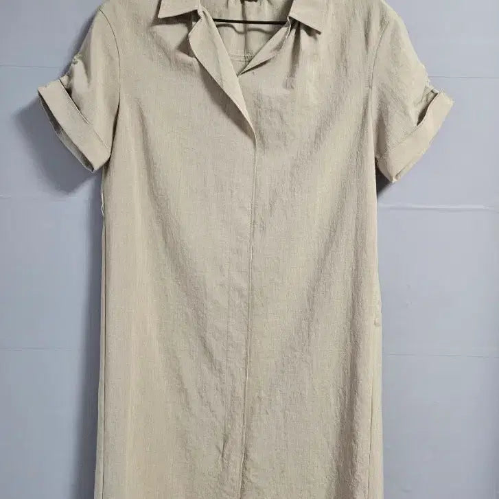 [BUNJANG] Liat Linen Collar Short Sleeve Dress / LIST 카라넥 린넨 반팔 원피스 55